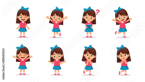 Animated Girl Dancing Sequence in Various Poses