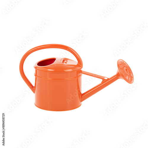 Orange Watering Can Placed on a White Background for Gardening Use and Plant ...
