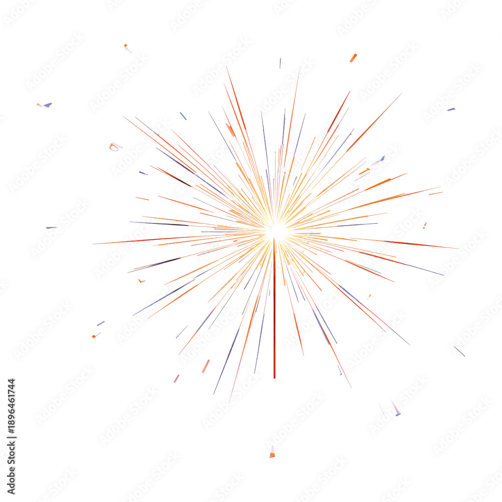 Obraz premium Firework Sparkler Lighting up the Night Sky During a Celebration Event