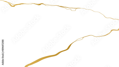 luxury marble texture pattern of Golden kintsugi crack. Vector horizontal backdrop poster background with intertwine graceful veins. gold broken seams