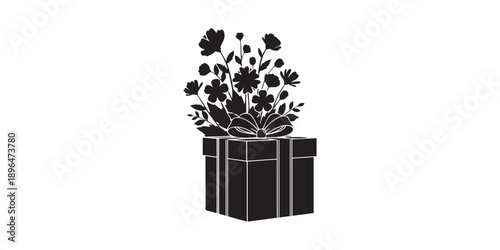 vector set element valentines day on white background,black design,shilhouette design