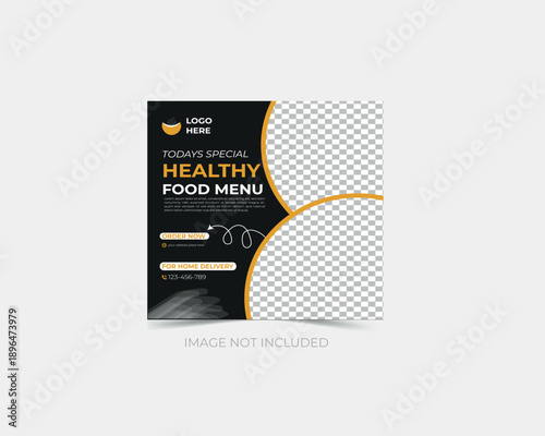 Healthy food social media post