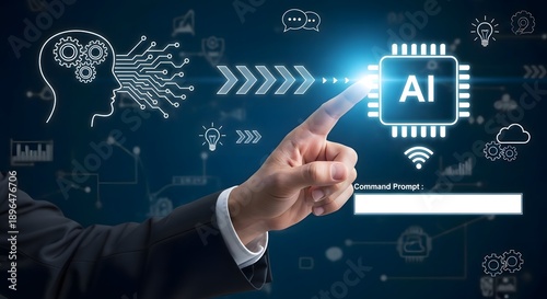 Artificial intelligence ai machine learning deep learning future technology innovation concept