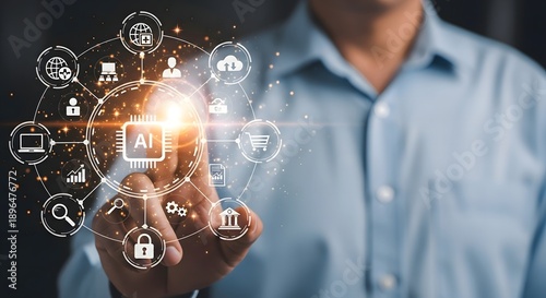 Artificial intelligence ai technology innovation digital transformation future tech solutions
