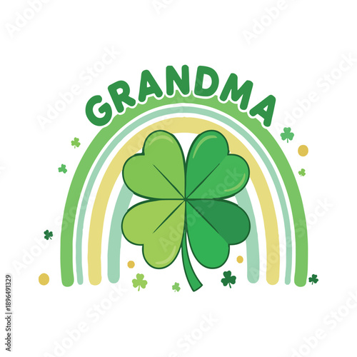 Wallpaper Mural St patrick's Day Grandma Quotes Design, Clover, Shamrock, Irish Torontodigital.ca