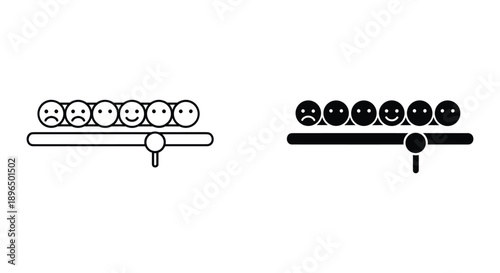 Emotion Scales with Sad Faces Outweighing Happy Ones in Simple Illustration