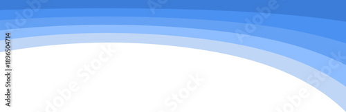 Flowing wavy border with soft blue curves for digital design projects. Professional interface element for web pages