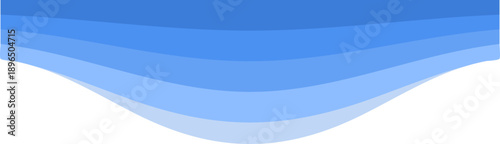 Wavy borders and dividers for digital design. Elegant curved separator for web pages with flowing blue lines. Professional design element for modern interfaces.