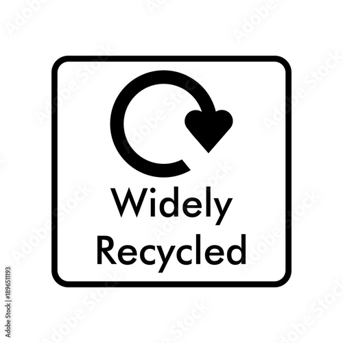 Widely Recycled Eco Friendly Symbol for Sustainable Products