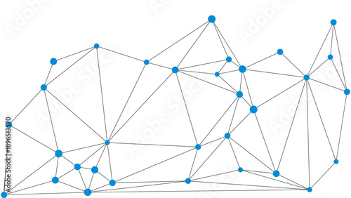 Global network connections, digital data transfer and communication network system