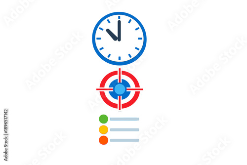 Time management tools help people plan activities and stay focused on goals during work hours in a simple visual format