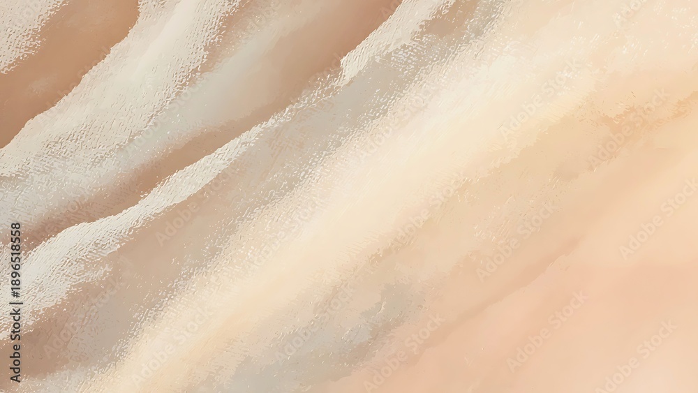 Fototapeta premium Abstract watercolor painting with a palette of beige, tan, and soft pink tones