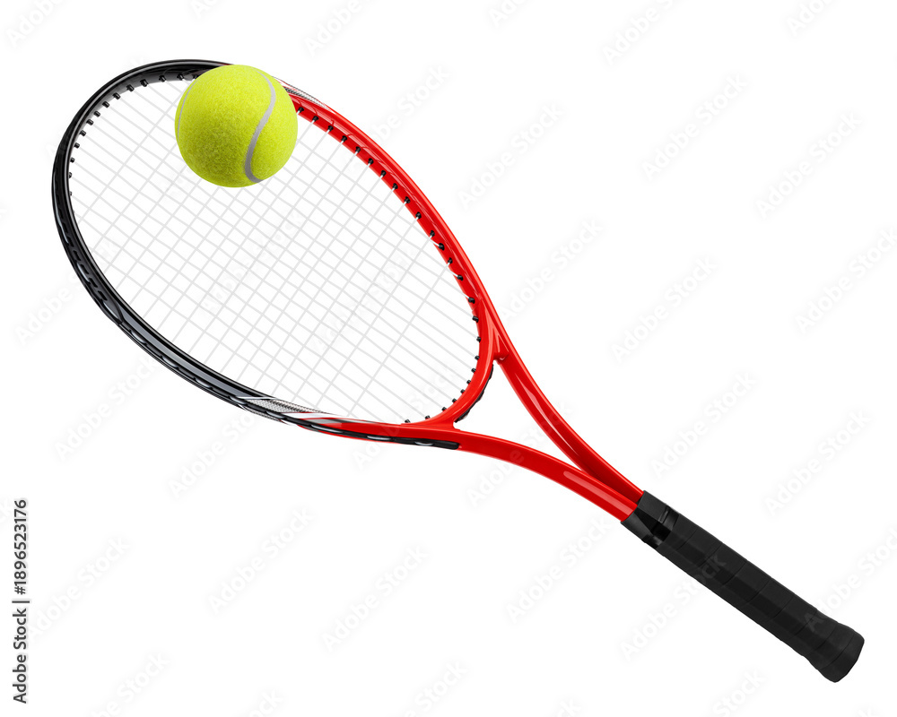 Fototapeta premium Tennis racket isolated, full depth of field