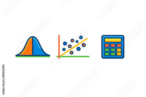 Understanding statistical concepts through visual aids and tools used in data analysis and computation in a classroom setting