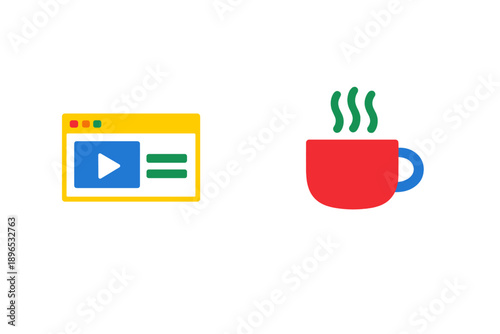 People enjoy coffee while watching videos on a computer screen in a casual setting during daytime