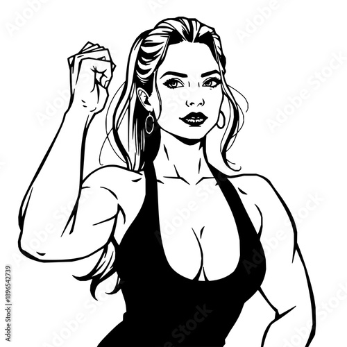 girl with muscle