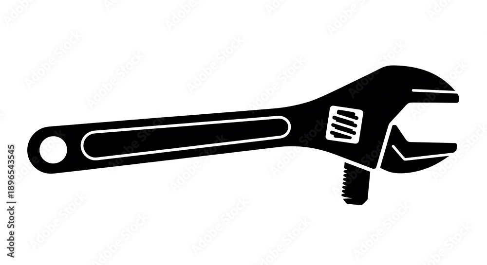Obraz premium Adjustable wrench tool for gripping objects.