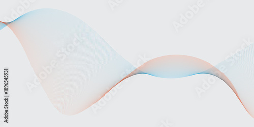 Dynamic abstract wave with a blend of red and blue dotted and dashed lines, creating a fluid, energetic motion effect