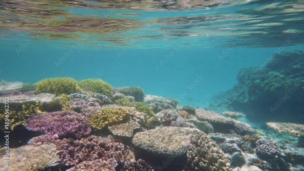 Obraz premium Coral Reef underwater landscape 