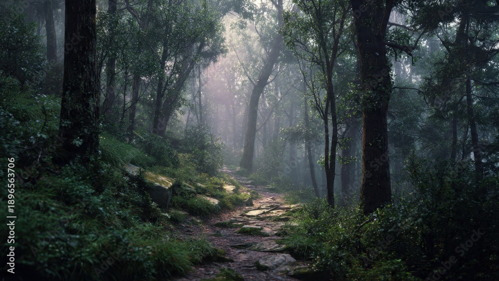 Obraz premium Enchanted Forest Path