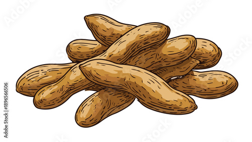 Colorful Beans Cartoon Style Vector Illustration for Designs