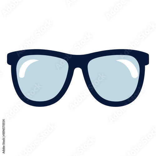 glasses isolated on white background