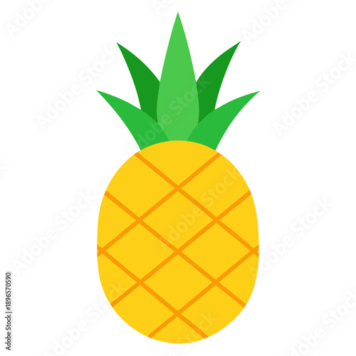 pineapple with leaves