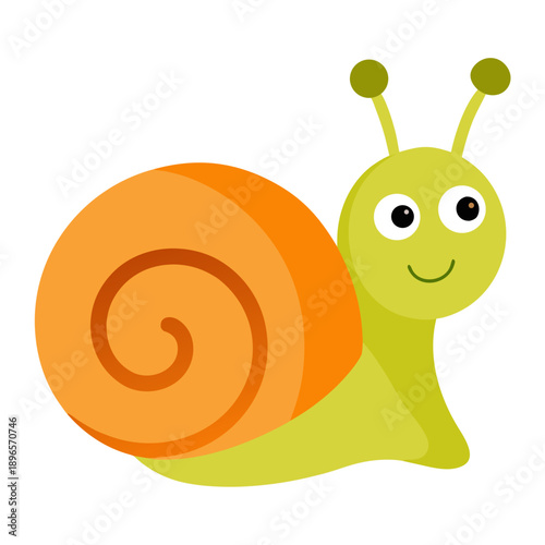 funny snail cartoon