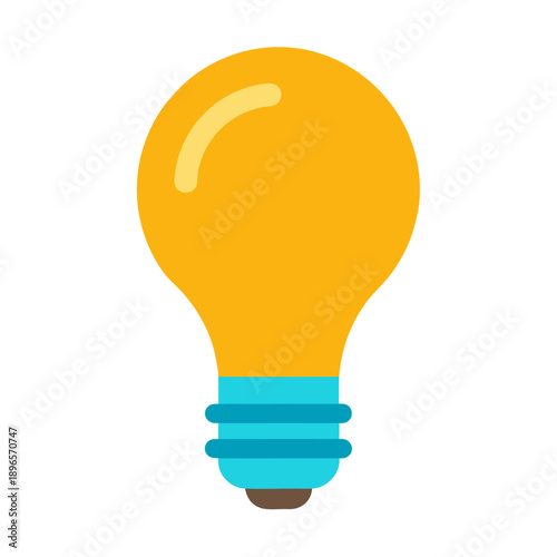light bulb icon vector