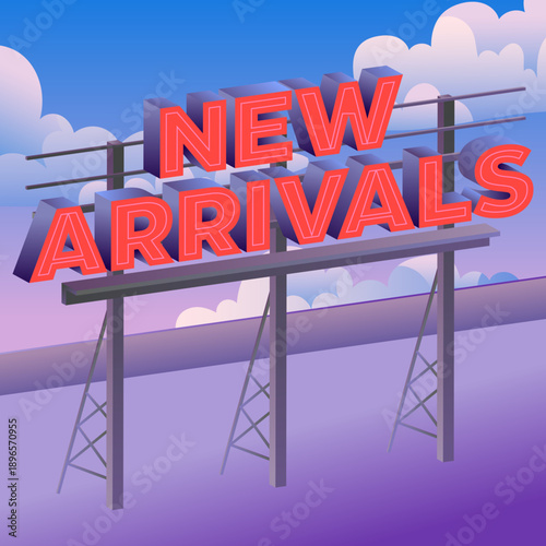 New arrivals sign