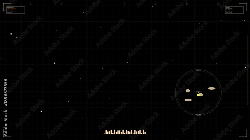 custom made wallpaper toronto digitalMilitary hud interface animation for sci-fi war scenario showing star field and target tracking system