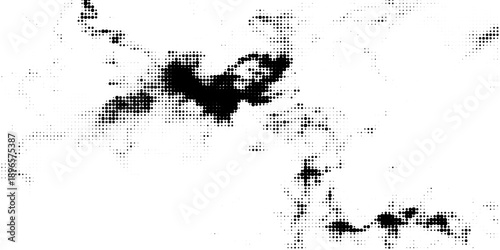 Wallpaper Mural Vector halftone abstract sphere of black random dots on white background, spot of circles, vector design element. Torontodigital.ca