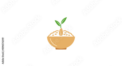 Sprouting seed in a bowl.