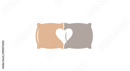 Two puzzle pieces forming heart.