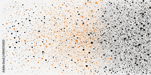 Colorful abstract vector illustration featuring a seamless pattern of dots and circles with a vibrant paint splash texture for a modern wallpaper design element