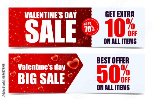 Valentine's Day Sale Banner