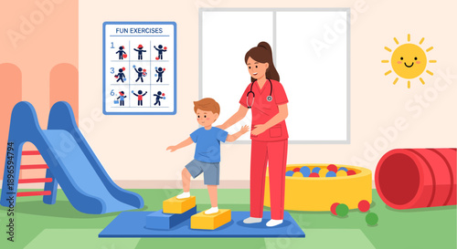 Physical Therapy for Kids with a Therapist