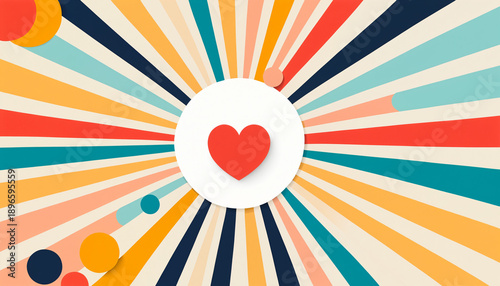 minimalist heart symbol in ...
