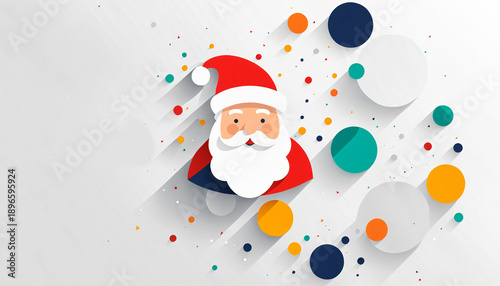 minimalist santa claus char...