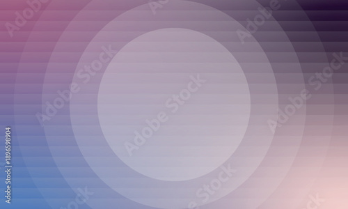 Abstract Geometric Background with Concentric Circles and Vibrant Multi-Color Gradient. Creative modern background. Clean minimalist geometric graphic. Wallpaper design. Vector