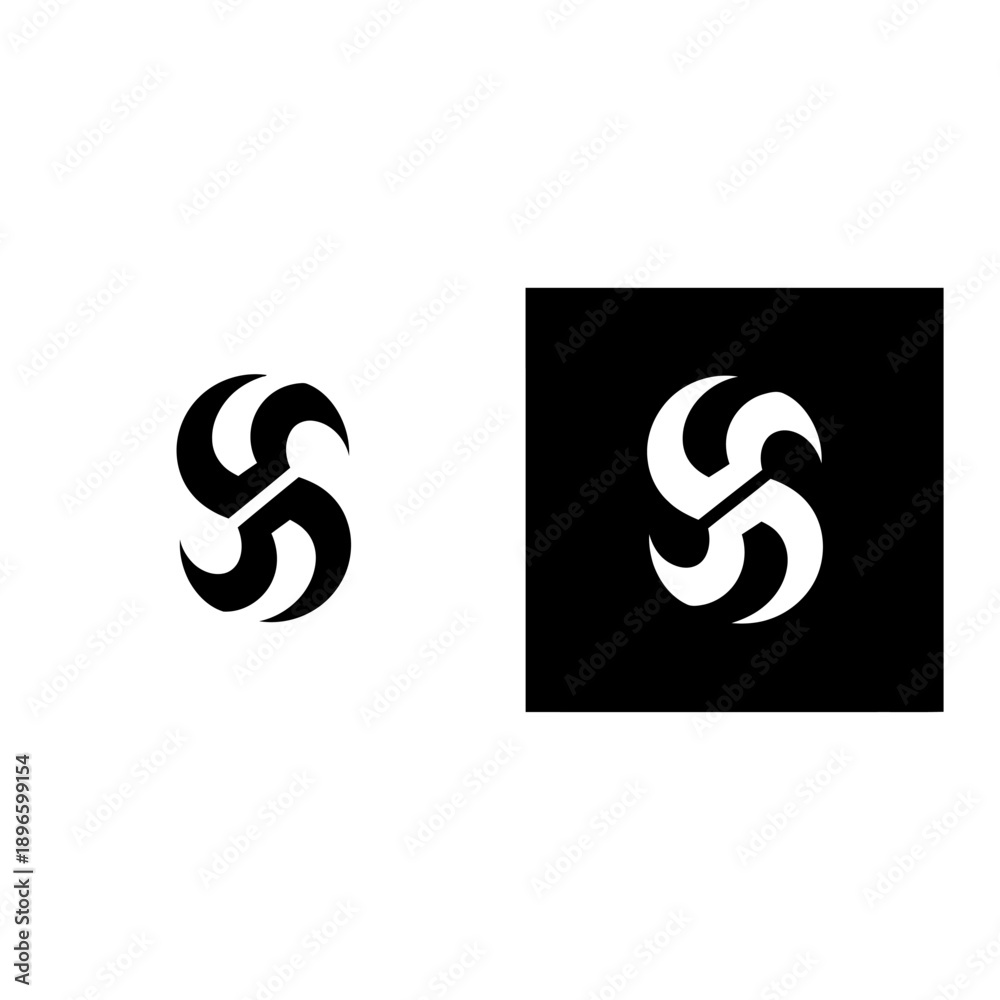 Fototapeta premium Abstract Swirl Logo Design.