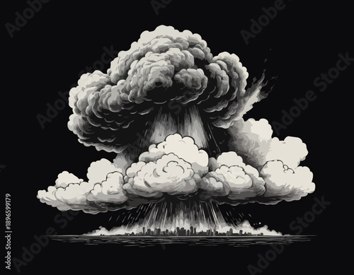 A cute minimalist black and white line drawing of a cartoon bear peeking over a line.