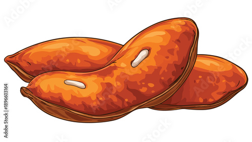 Colorful Beans Cartoon Style Vector Illustration for Designs