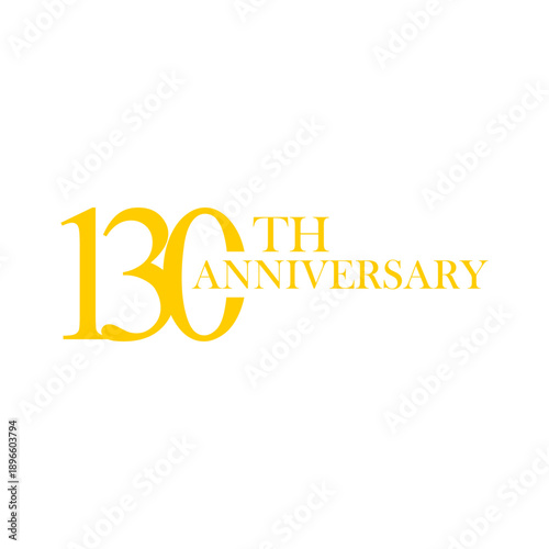 anniversary logo design, commemorative design, gold, elegant, decoration, happy, element, business, celebrating, vector, greeting, template, birthday, congratulation, symbol, year