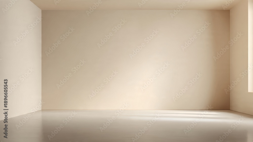 Fototapeta premium Empty room with sunlight