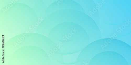 minimalist banner background.colorful.green and blue gradation.circle effect.abstract background.memphis.eps 10
