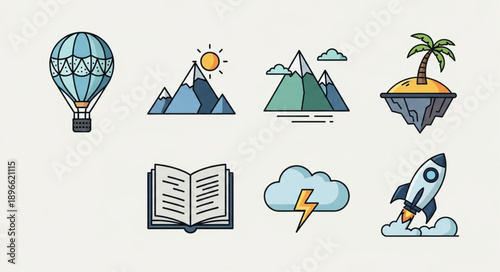 set of vector icons