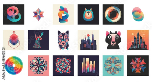 set of vector icons for your design