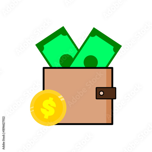 Wallet with money