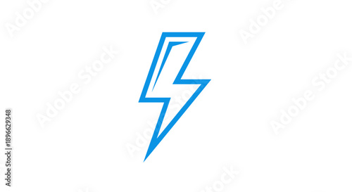 Free Download Blue Lightning Bolt Icon Symbol. - GFXLoad